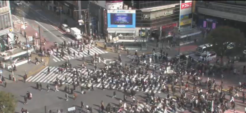 Tokyo busy crossing